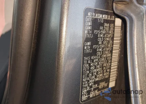 2013 Nissan Juke Sv from USA, damaged, VIN JN8AF5MR2DT211881